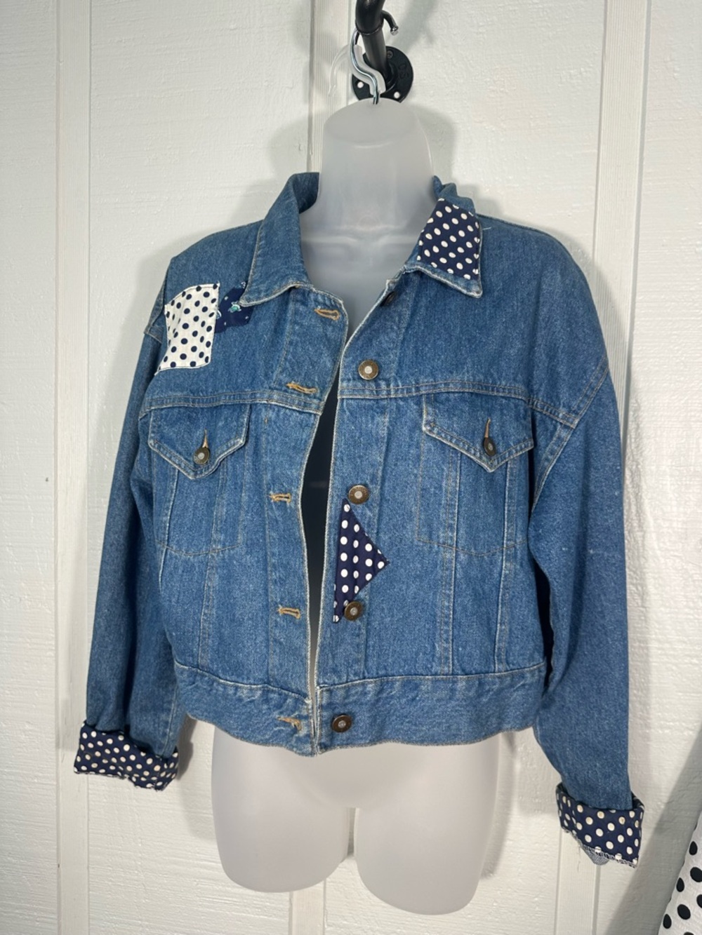 Vintage Maximum Energy 1980s Denim Jacket Size Large EUC - Picture 2 of 9